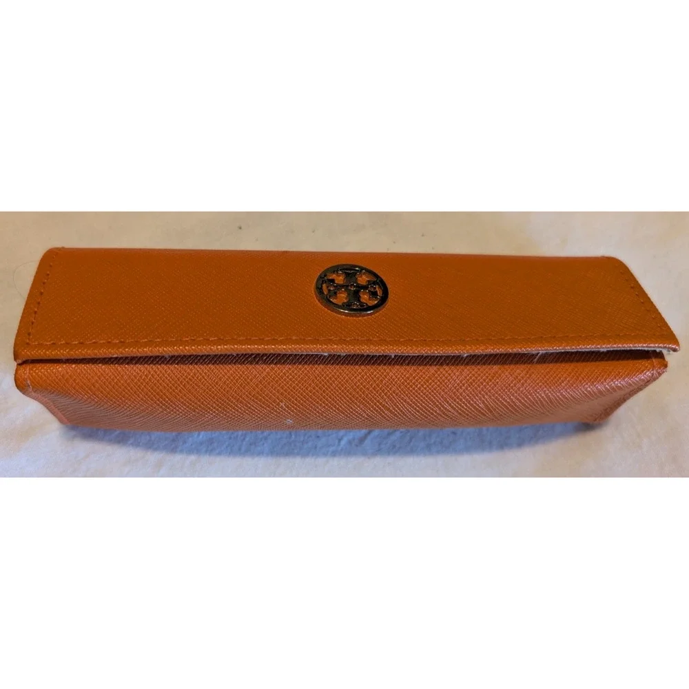 Tory Burch Eyeglass Sunglass‎ Case SMALL Orange Designer